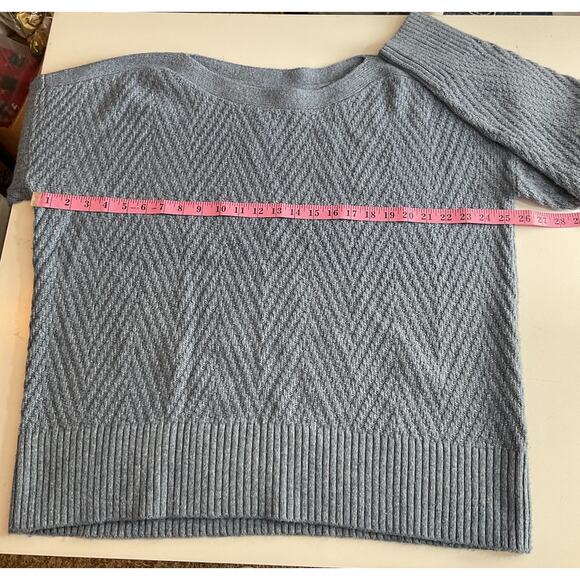 New Market & Spruce Textured Pullover Sweater Size XL Blue - Picture 3 of 7